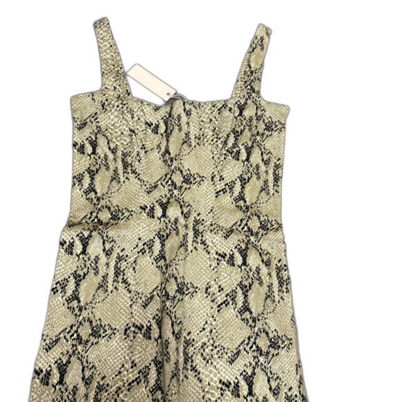 NWT Capulet Lola Bustier Denim Dress Python Snakeskin Print Mob Wife Size Small - Picture 3 of 8